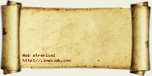 Jefimija Smiljković vizit kartica